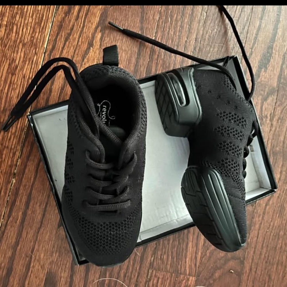 Revolution Kids Black Dance Sneakers